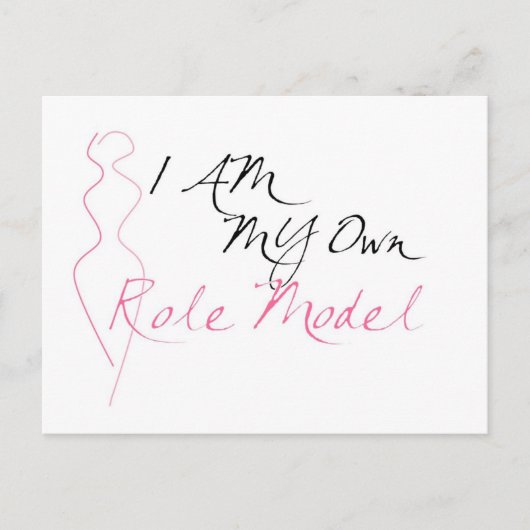 Rollenmodell Weiß Postkarte (Vorderseite)