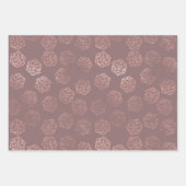 Rollenmuster | Mauve Luxury Sheen Roleplayer Dice Geschenkpapier Set (Vorderseite 3)