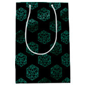 Rollenmuster | Neon Green Tabletop PnP Gamer Dice Mittlere Geschenktüte (Vorderseite)