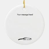 Rollenschuß Weihnachtsverzierung des Coupé-G35 Keramikornament (Hinten)