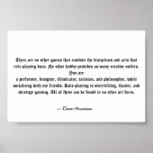 Rollenspiel ist einzigartig poster (Vorne)