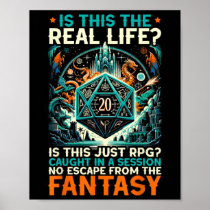 Rollenspiel Rpg Master D20 Brettspiel Lustig Rp Poster