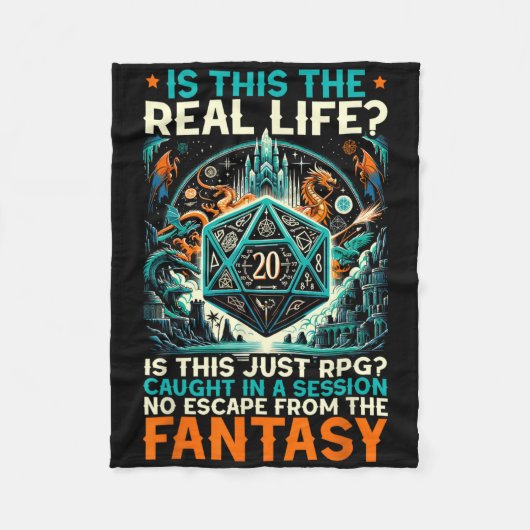 Rollenspiel Rpg Master D20 Tabletop Lustig Rp Fleecedecke (Vorderseite)