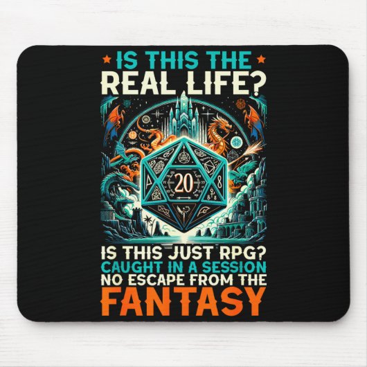 Rollenspiel Rpg Master D20 Tischspiel Lustiges Rp Mousepad (Vorne)