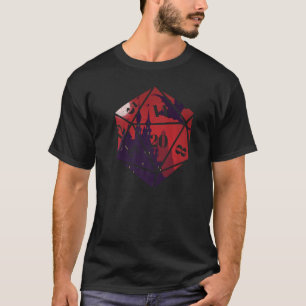 Rollenspiel RPG Würfel mit Drachenrolle spielen T-Shirt