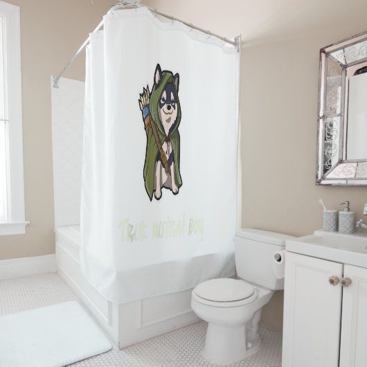 Rollenspiel wahre neutrale Alignment-Fantasie Duschvorhang (Beispiel)