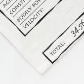 Rollenspielspiel-Charakterblatt Fleecedecke (Ecke)