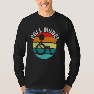 Rollenvorbild Behindertenbewusstsein Pwd Rollstuhl T-Shirt