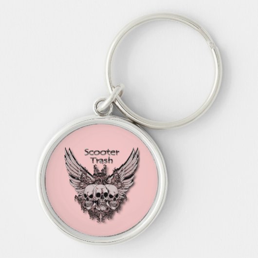 Roller-Abfallfliegenschädel Schlüsselanhänger (Vorne)