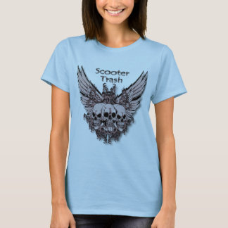 Roller-Abfallfliegenschädel T-Shirt