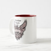 Roller-Abfallfliegenschädel Zweifarbige Tasse (Vorderseite Links)