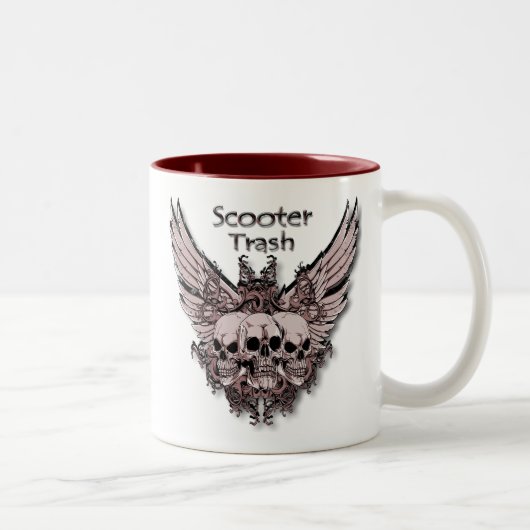 Roller-Abfallfliegenschädel Zweifarbige Tasse (Rechts)