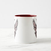 Roller-Abfallfliegenschädel Zweifarbige Tasse (Mittel)