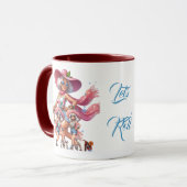 Roller Babe Granny - Anpassbare Tasse Pink Hat (Vorderseite Links)