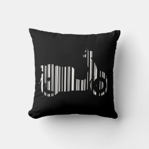 ROLLER BAR CODE Motorrad-Barcode-Musterdesign Kissen