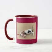 Roller-… Basset Hound-Welpe! … Kaffeetasse (Links)