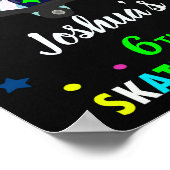 Roller Begrüßungszeichen Party Roller Skaten Poste Poster (Ecke)