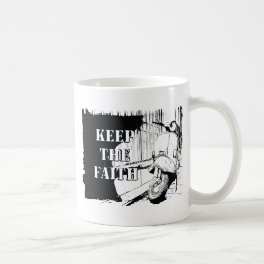 Roller behalten den Glauben Kaffeetasse (Rechts)