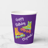 Roller Blades Skate Geburtstagsparty Pappbecher (Vorderseite)