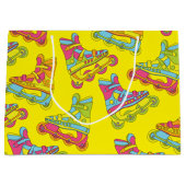 Roller Blades Skate Kindergeburtstag Party Skaten Große Geschenktüte (Vorderseite)