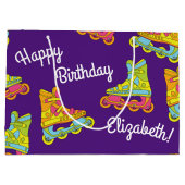 Roller Blades Skate Kindergeburtstag Party Skaten Große Geschenktüte (Rückseite)