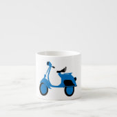 Roller-Blau Espressotasse (Vorderseite)