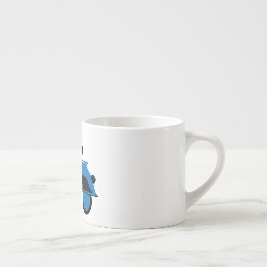 Roller-Blau Espressotasse (Rechts)