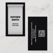 Roller Blinds QR Business Card