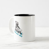 Roller Boy Zweifarbige Tasse (Vorderseite Links)