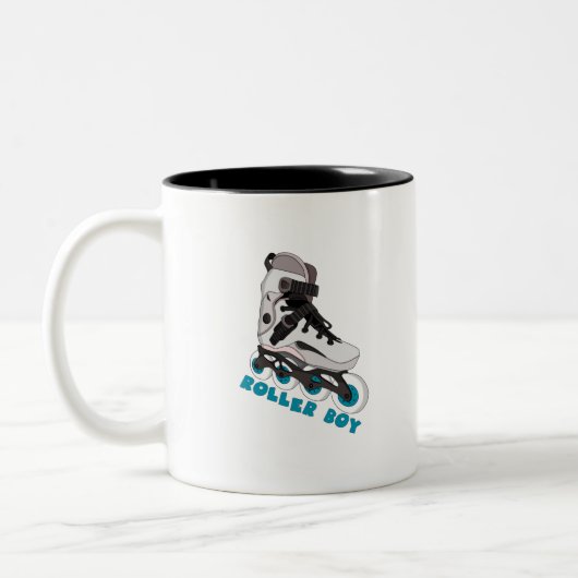Roller Boy Zweifarbige Tasse (Links)