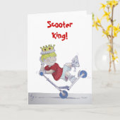 Roller-Cartoon-Roller Karte (Gelbe Blume)