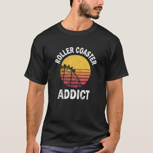 Roller Coaster Addict Funny Amusement Park Team od T-Shirt (Vorderseite)