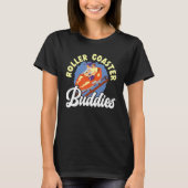 Roller Coaster Buddies Rollercoaster Amusement Par T-Shirt (Vorderseite)