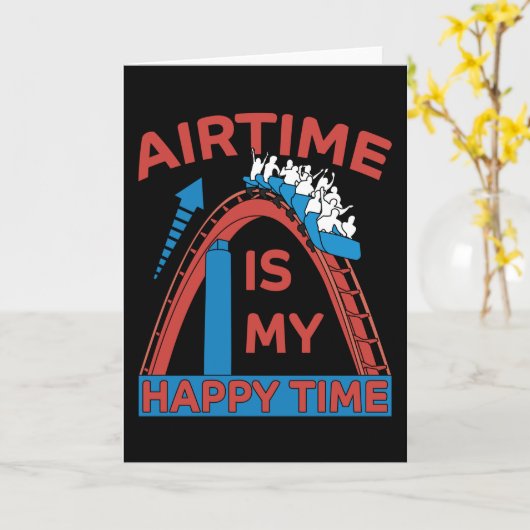 Roller Coaster Funny Amusement Park Gift Karte (Gelbe Blume)