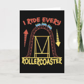 Roller Coaster Park Amusement Park Gift Karte (Vorderseite)