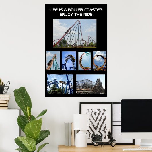 Roller Coaster Ride Poster (Heimbüro)