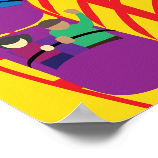 Roller Coaster Upclose Poster (Ecke)