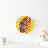 Roller Coaster Upclose Runde Wanduhr (Zuhause)