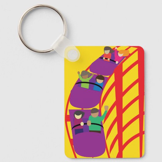 Roller Coaster Upclose Schlüsselanhänger (Vorderseite)