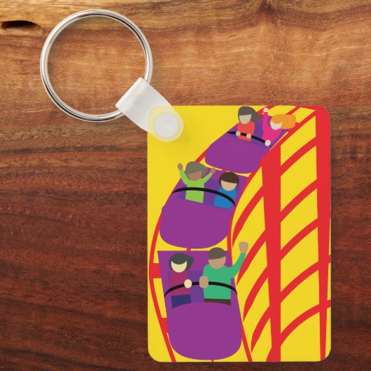 Roller Coaster Upclose Schlüsselanhänger (Vorderseite)