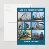 ROLLER COASTERS  POSTKARTE (Vorne/Hinten)