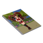 Roller Derby Anime Fairy Skaten Notizblock (Rechte Seite)