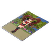 Roller Derby Anime Fairy Skaten Notizblock (Linke Seite)