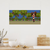 Roller Derby Anime Fairy Skaten Poster (Küche)