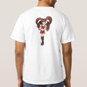 Roller Derby Anime Fairy Skaten T-Shirt (Rückseite)