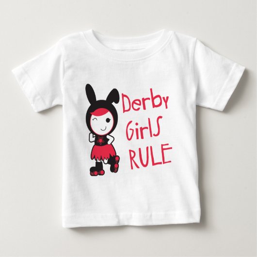 Roller Derby - Derby Girls Rule Baby T-shirt (Vorderseite)