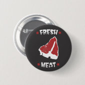 Roller Derby - Frisches Fleisch Button (Vorne & Hinten)