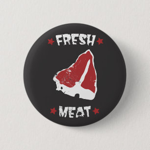 Roller Derby - Frisches Fleisch Button