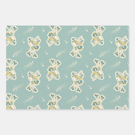 Roller derby geschenkpapier set (Vorderseite)