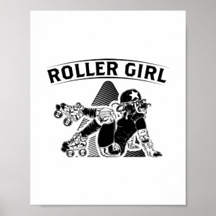 Roller Derby Girl   Inline-Skater-Geschenkideen Poster